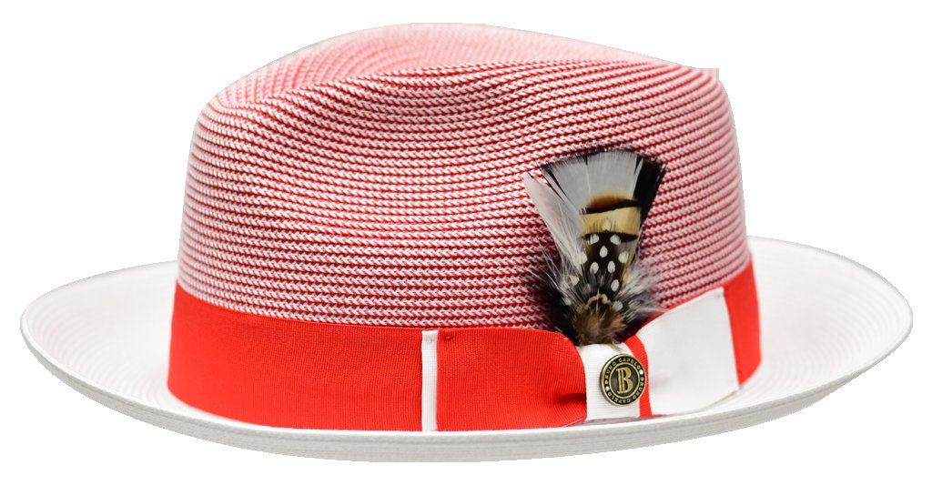 Bruno Capelo White Fedora Straw Dress Hat BC-501 - $49.98 :: Upscale  Menswear 