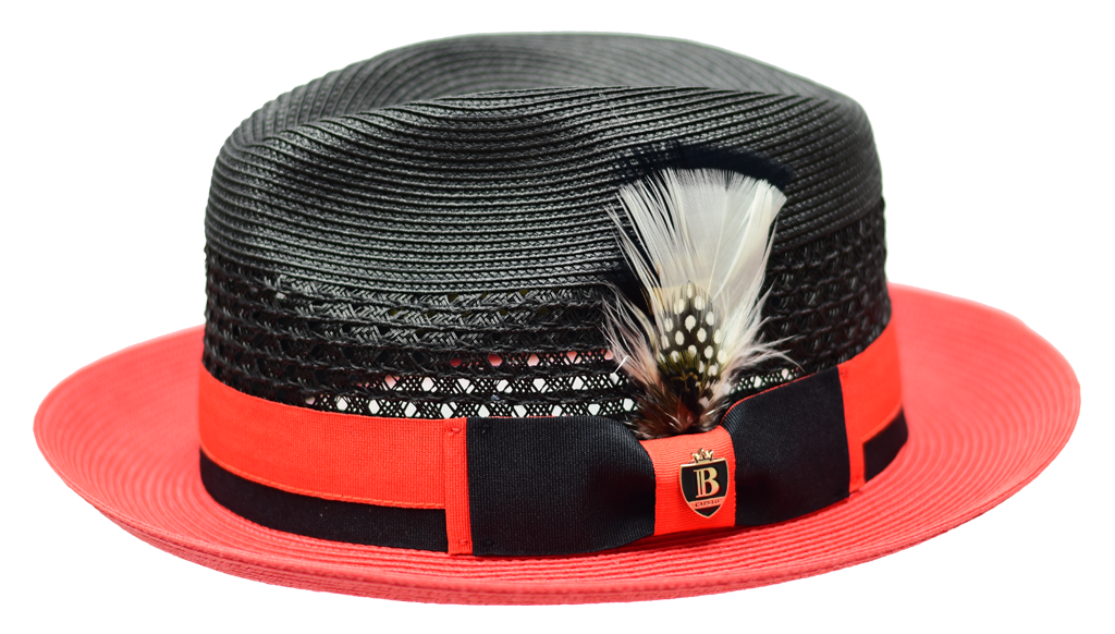 Belvedere Collection Hat Bruno Capelo Black/Red Medium