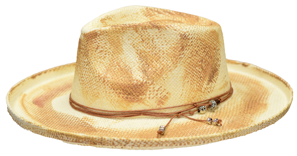 Bourbon Collection Hat Bruno Capelo Ivory/Cognac Medium