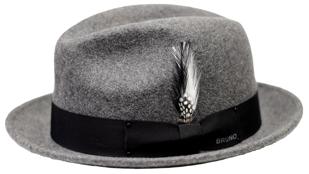 Crown Royal Collection Hat Bruno Capelo Heather Grey/Black Medium