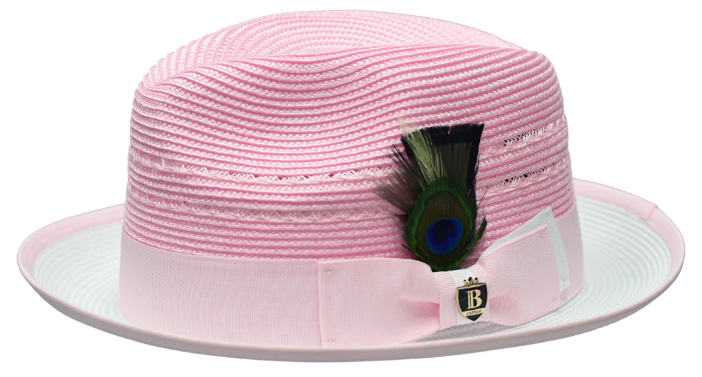 Casanova Collection Hat Bruno Capelo Light Pink/White Medium