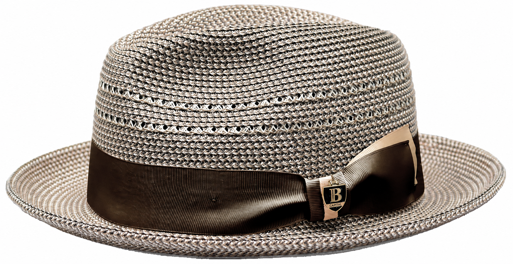 Jalen Collection Hat Bruno Capelo Ivory/Camel/Dark Brown Medium