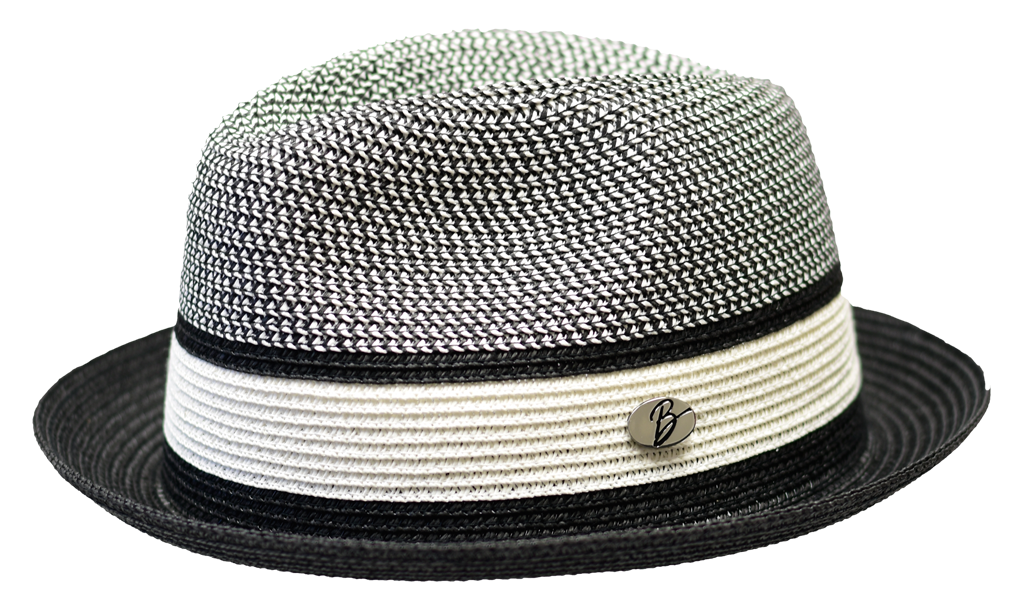 Dante Collection Hat Bruno Capelo Black/White Medium