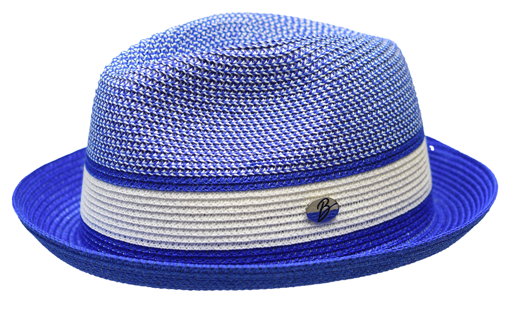 Dante Collection Hat Bruno Capelo Royal Blue/White Medium