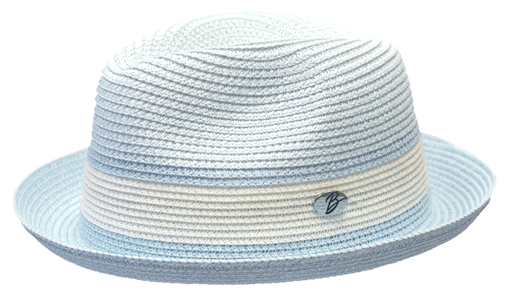 Dante Collection Hat Bruno Capelo Light Blue/White Medium