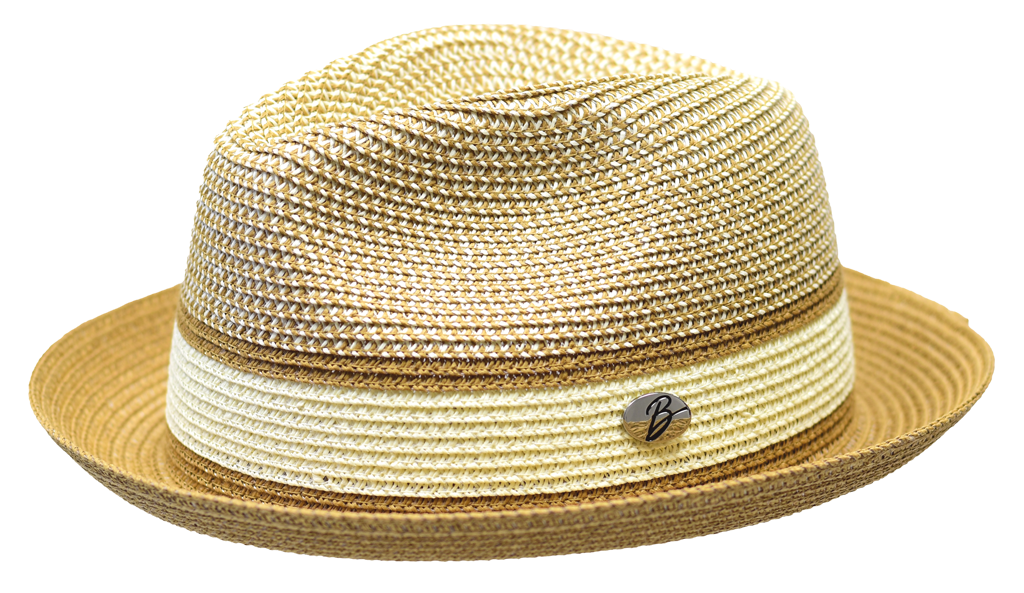 Dante Collection Hat Bruno Capelo Ivory/Cognac Medium