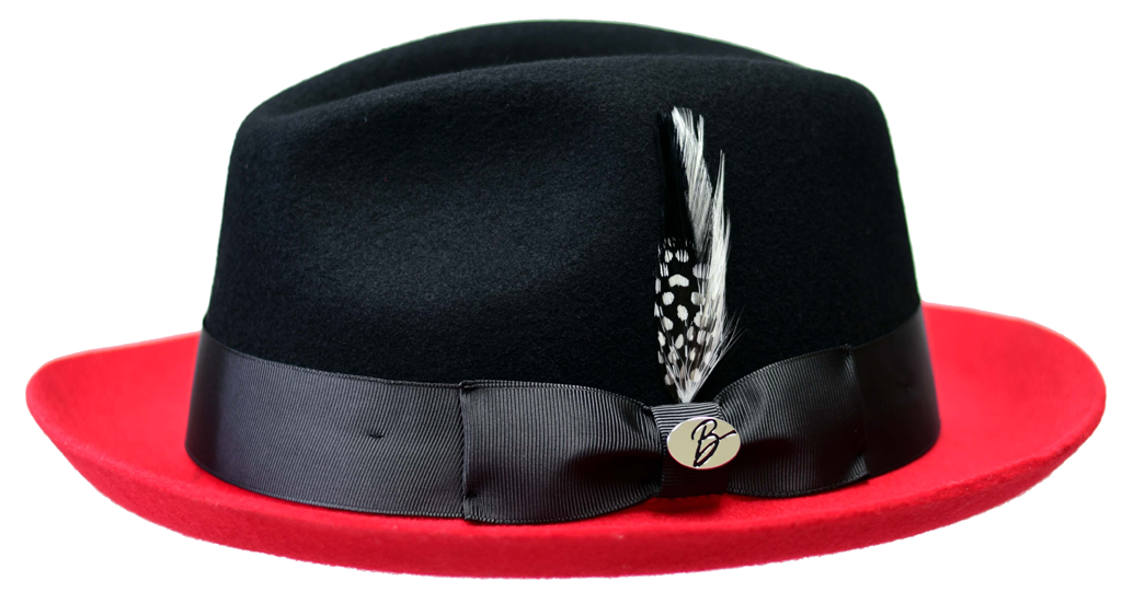 Damien Collection Hat Bruno Capelo Black/Red Large