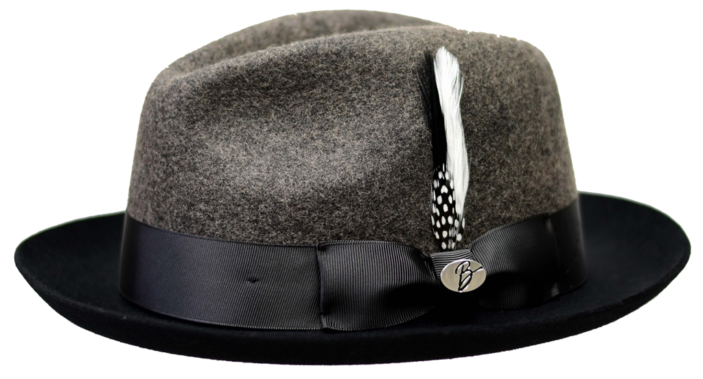 Damien Collection Hat Bruno Capelo Charcoal Grey/Black Large