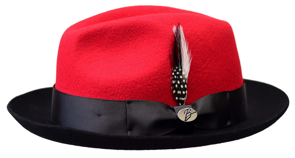 Damien Collection Hat Bruno Capelo Red/Black Medium