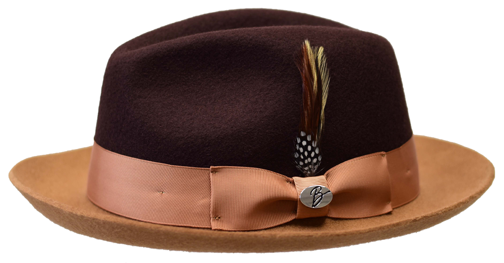 Damien Collection Hat Bruno Capelo Dark Brown/Camel Medium