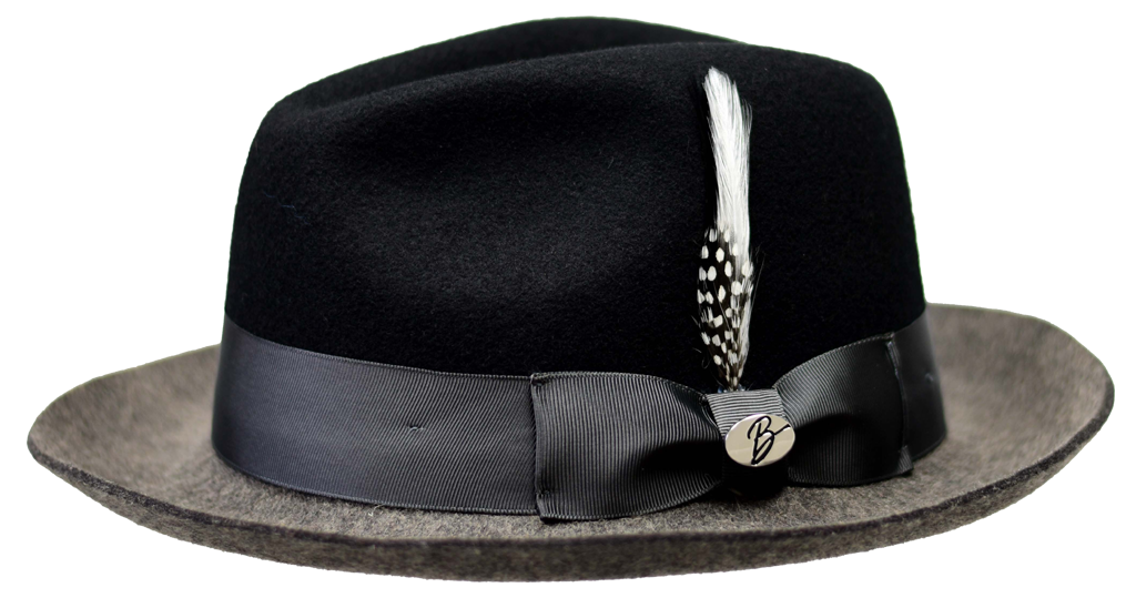 Damien Collection Hat Bruno Capelo Black/Charcoal Grey Large