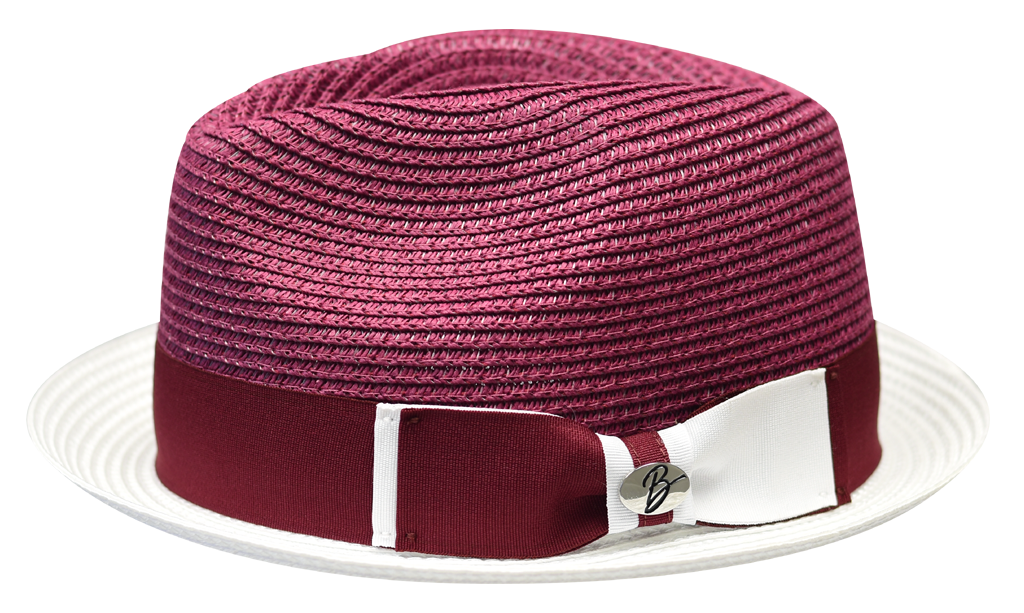 Enzo Collection Hat Bruno Capelo Burgundy/White Medium