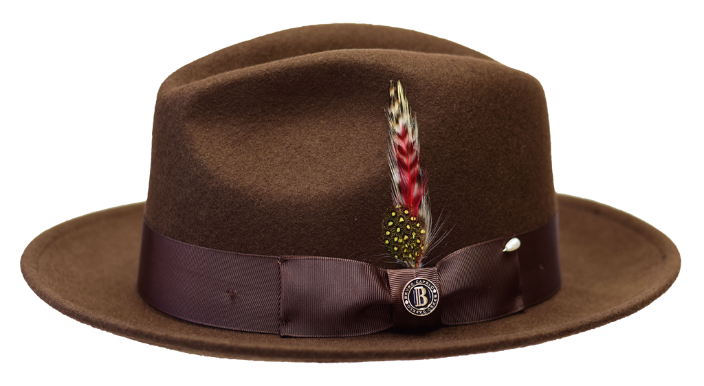 Executive Collection Hat Bruno Capelo Mink Brown Small