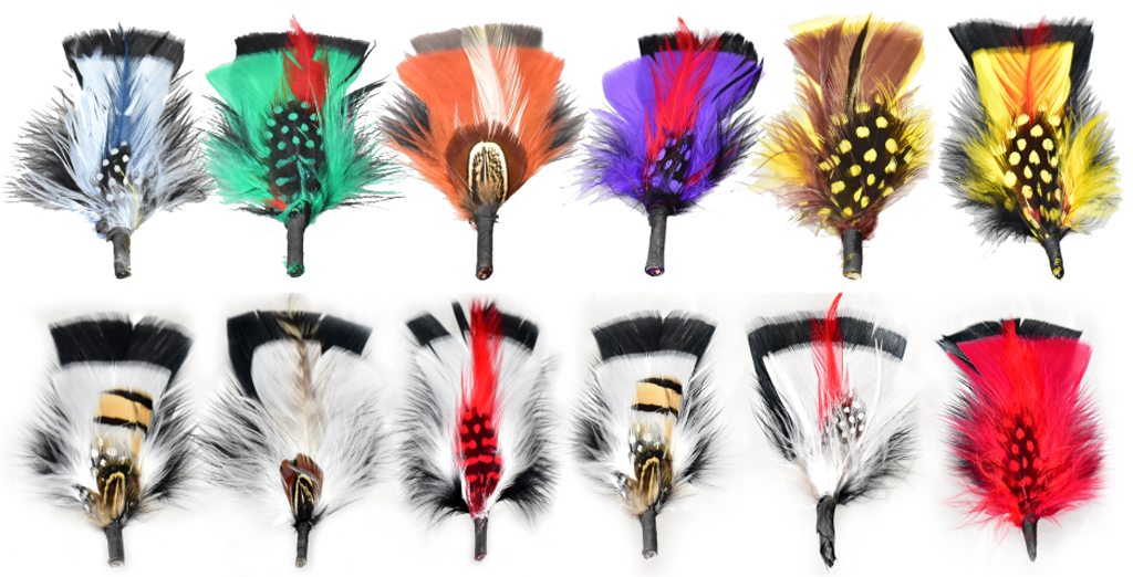Assorted Feathers (12 Pack) Feathers Bruno Capelo Multicolor A