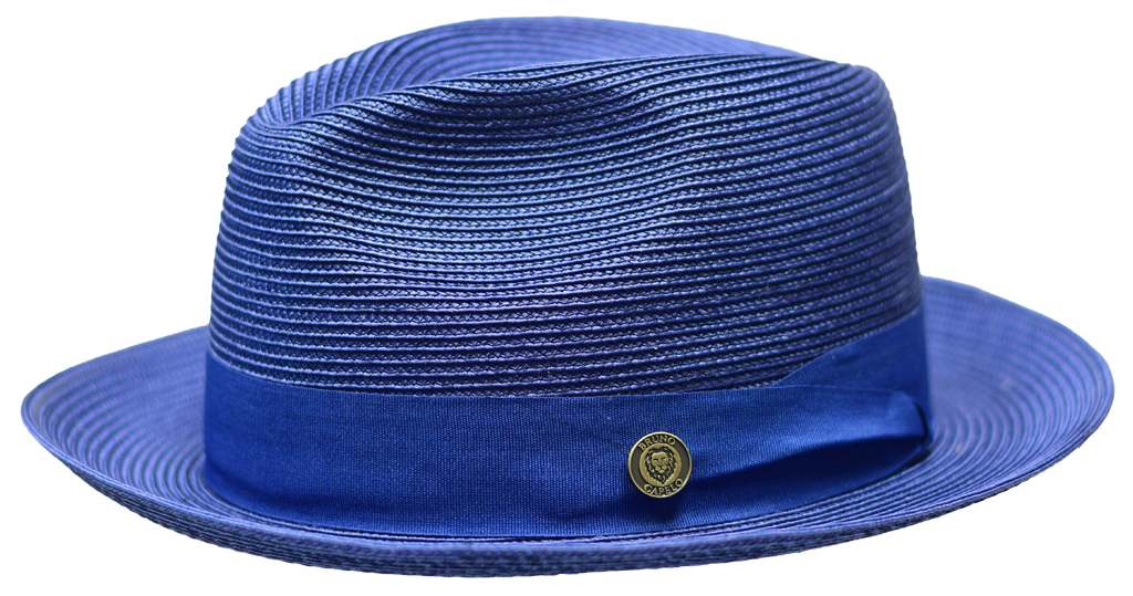 Francesco Collection Hat Bruno Capelo Denim Blue Medium