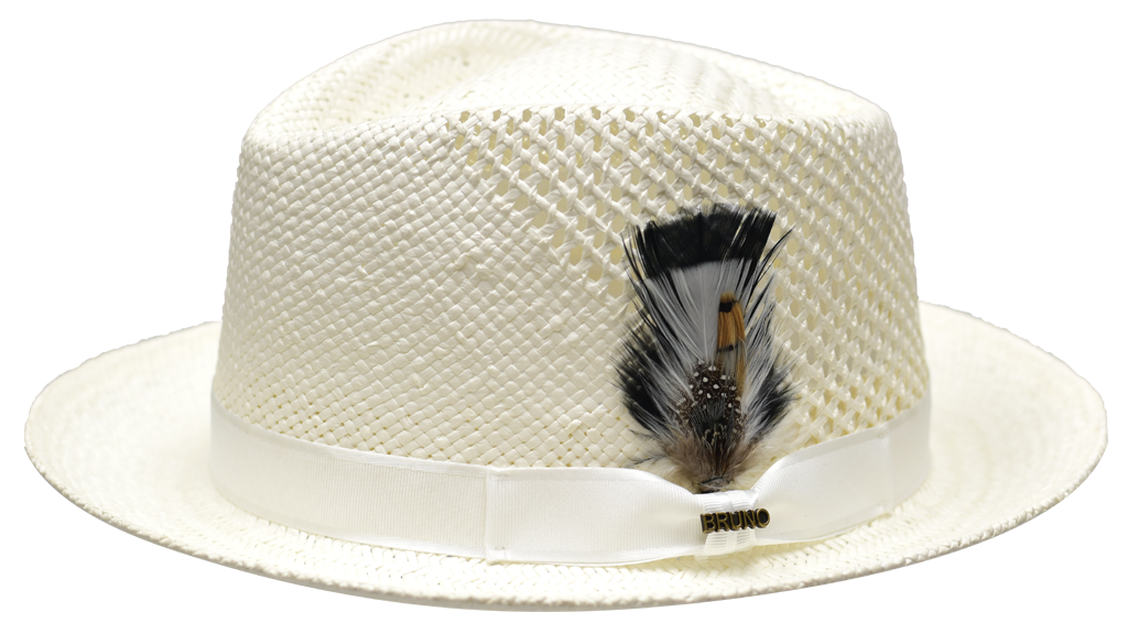Geneva (Panama) Collection Hat Bruno Capelo White Medium
