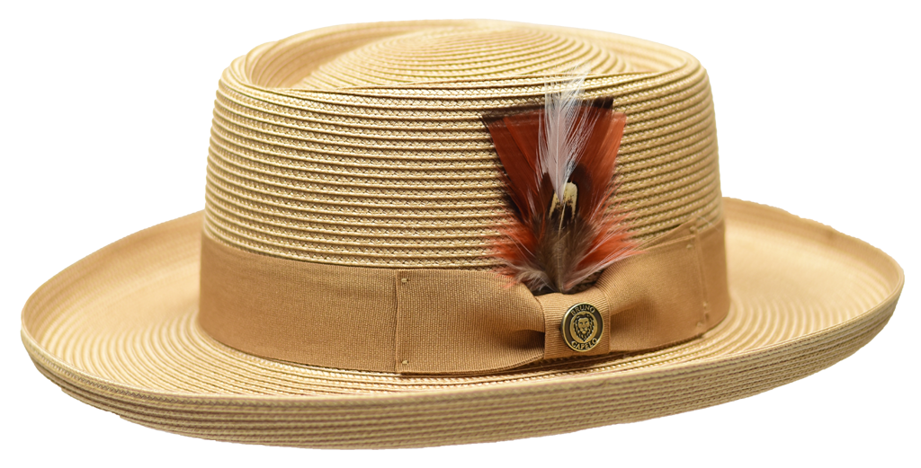 Gambler Straw Collection Hat Bruno Capelo Tan Medium