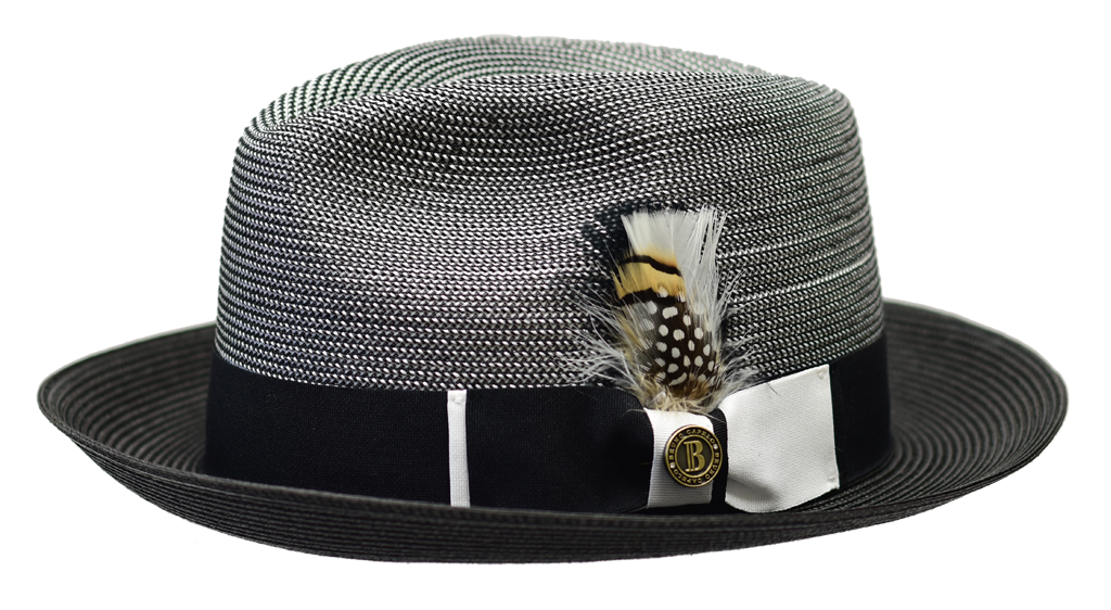 Georgio Collection Hat Bruno Capelo Black/White X-Large