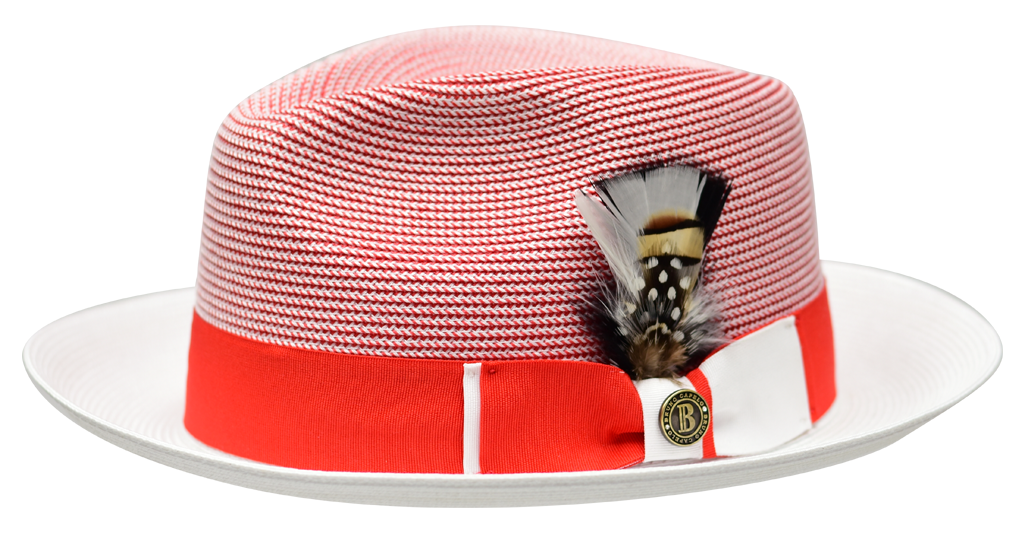 Georgio Collection Hat Bruno Capelo Red/White Large