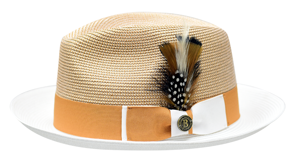Georgio Collection Hat Bruno Capelo Gold/White X-Large