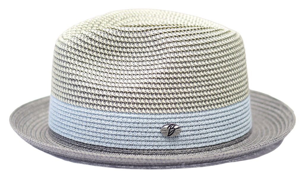 Gio Collection Hat Bruno Capelo Grey/Ivory Medium