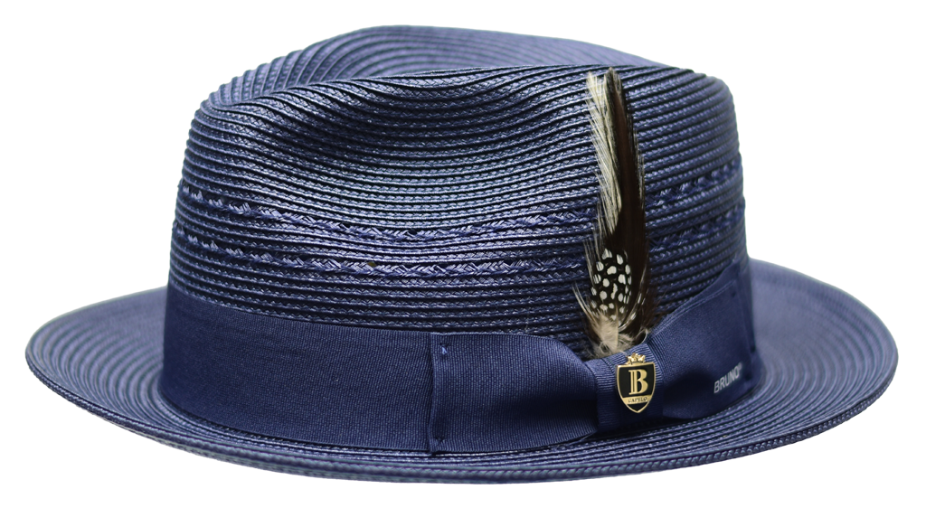 Gatsby Collection Hat Bruno Capelo Navy Blue Medium