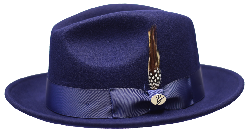 Guiliano Collection Hat Bruno Capelo Navy Blue Medium