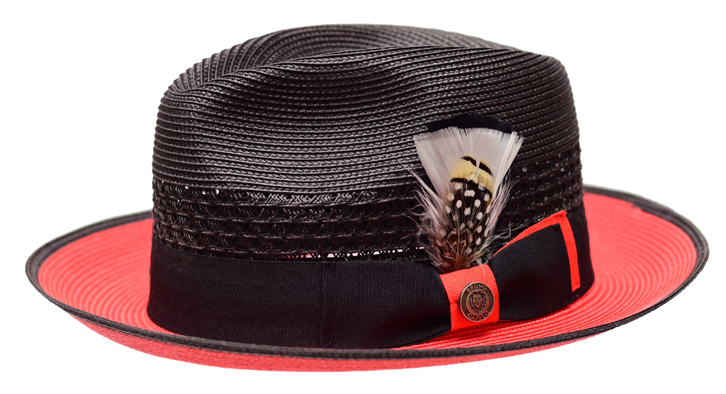 Havana Collection Hat Bruno Capelo Black/Red Large