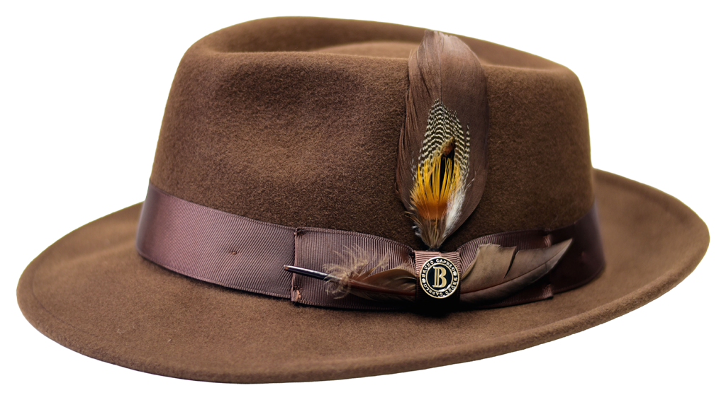 Harlem Collection Hat Bruno Capelo Mink Brown Medium