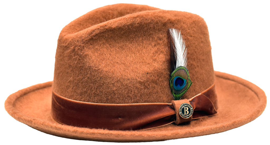Jameson Collection Hat Bruno Capelo Cognac Brown Medium