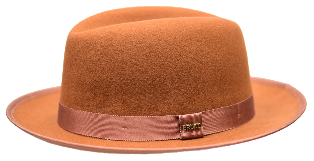 King Collection Hat Bruno Capelo Cognac Brown Medium
