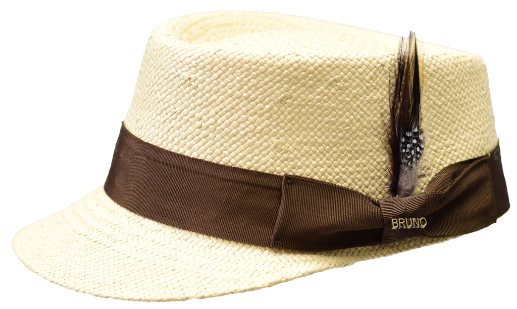 Legionnaire Straw Collection Hat Bruno Capelo Natural/Dark Brown Medium