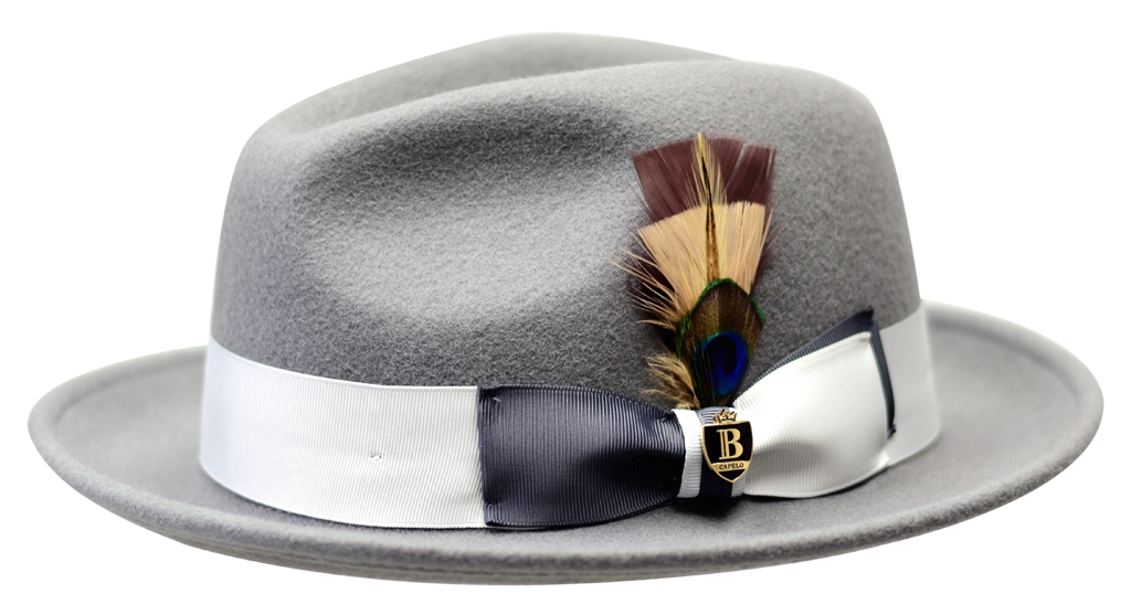 Manhattan Collection Hat Bruno Capelo Graphite Grey/Light Silver Medium