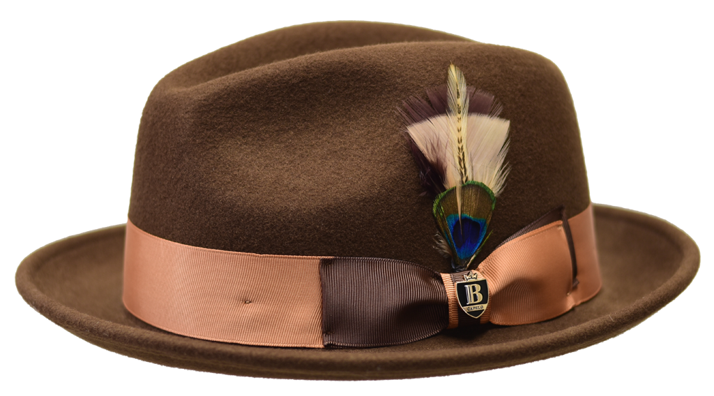 Manhattan Collection Hat Bruno Capelo Mink Brown/Camel Small