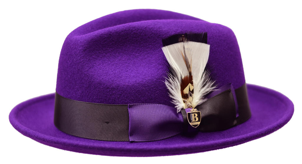 Manhattan Collection Hat Bruno Capelo Purple/Black Medium