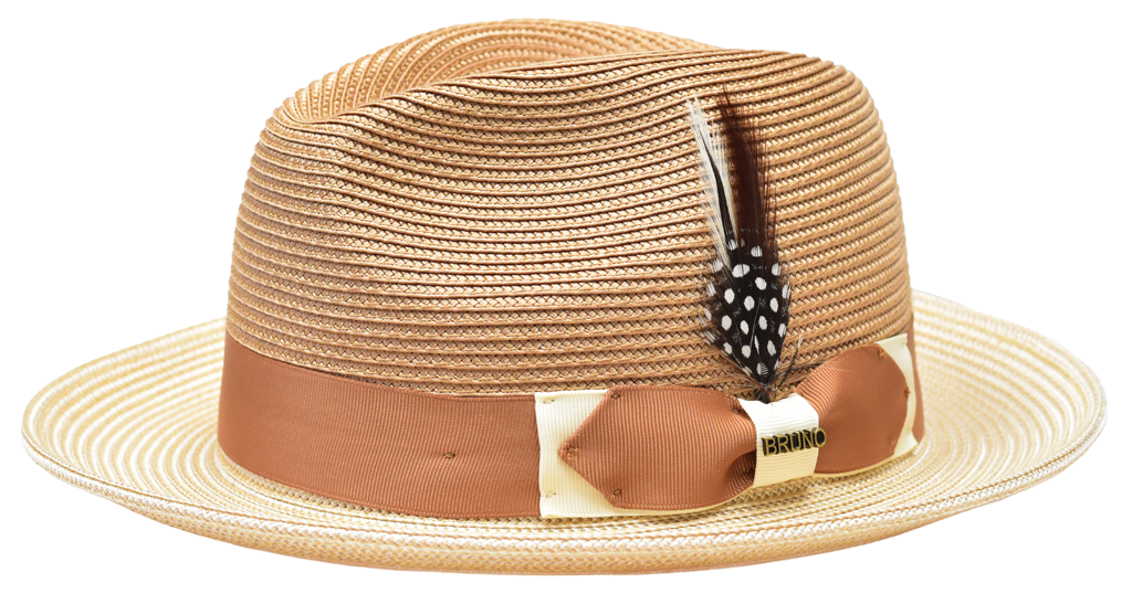 Monoco Collection Hat Bruno Capelo Ivory/Cognac Medium