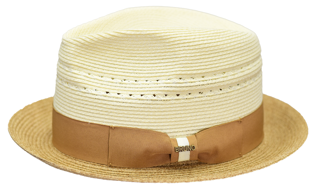 Mirage Collection Hat Bruno Capelo Ivory/Cognac Medium