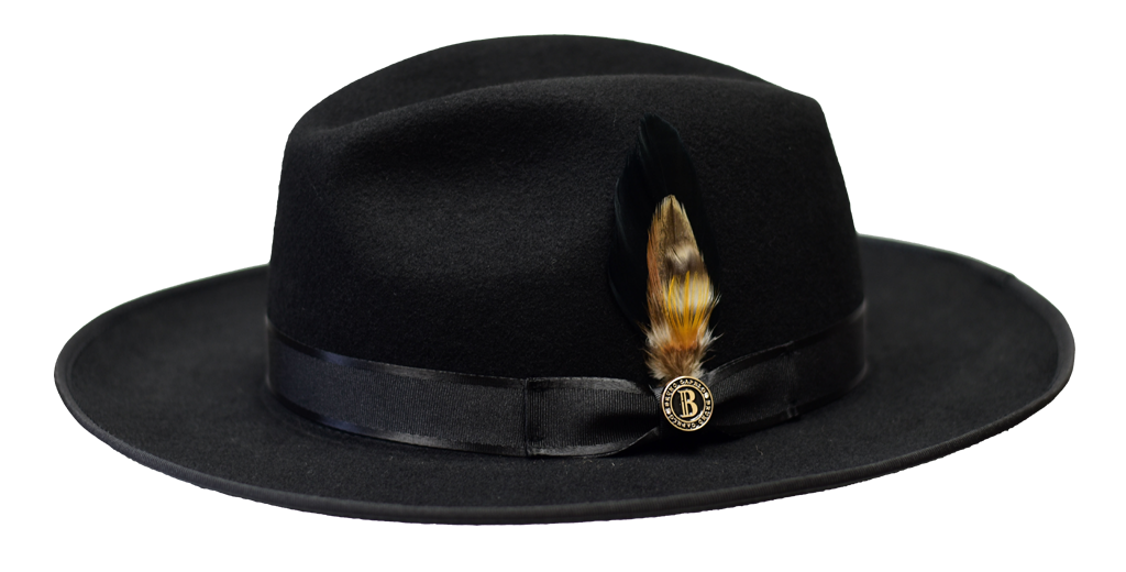 Melrose Collection Hat Bruno Capelo Black Medium