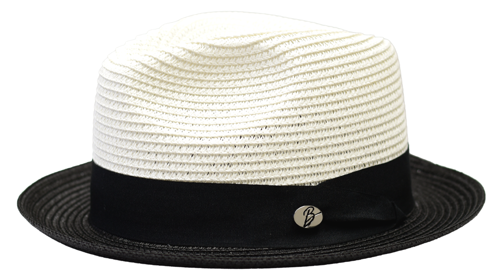 Marcello Collection Hat Bruno Capelo White/Black Medium