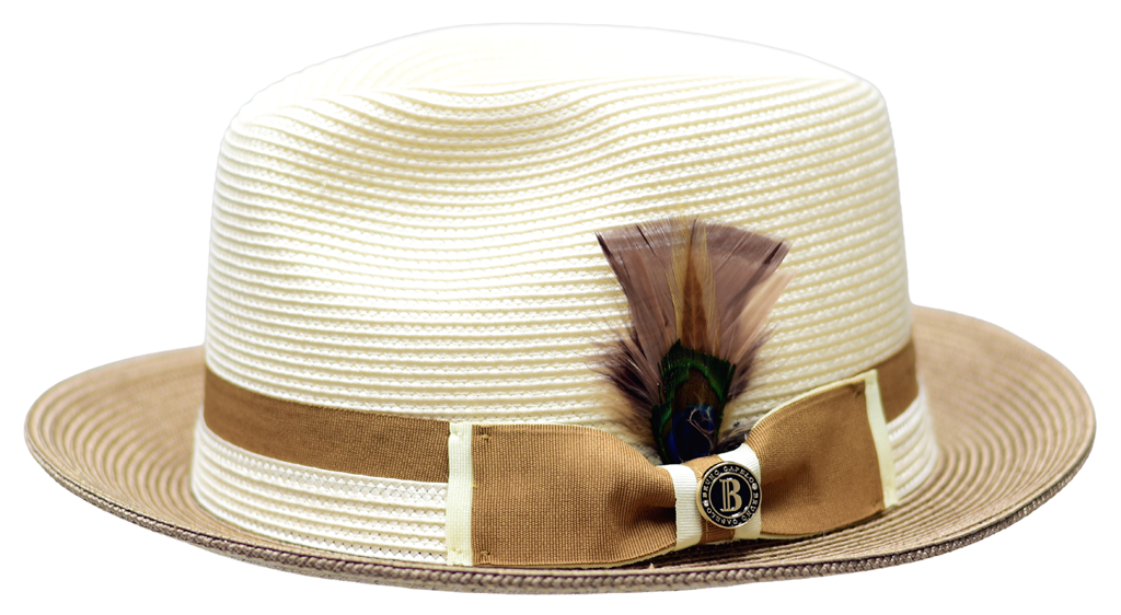 Main Street Collection Hat Bruno Capelo Ivory/Cognac Brown Medium