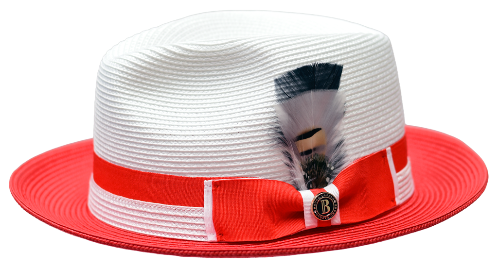 Main Street Collection Hat Bruno Capelo White/Red Medium