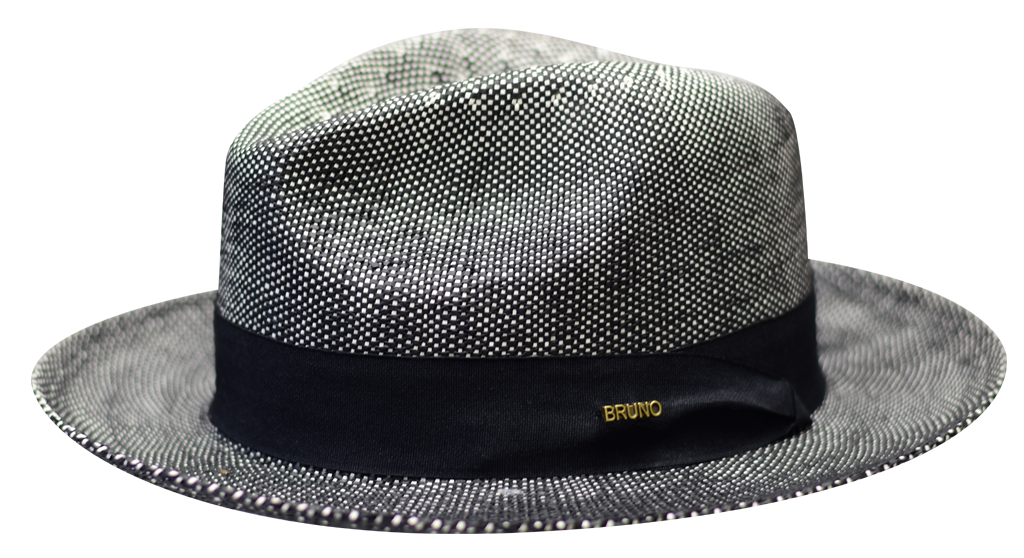 Monte Carlo (Panama) Collection Hats Bruno Capelo Black/White Medium
