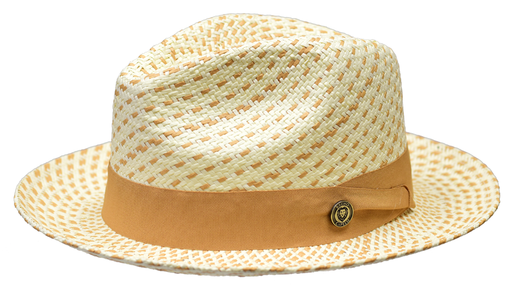 Naples Collection Hat Bruno Capelo Ivory/Cognac Medium