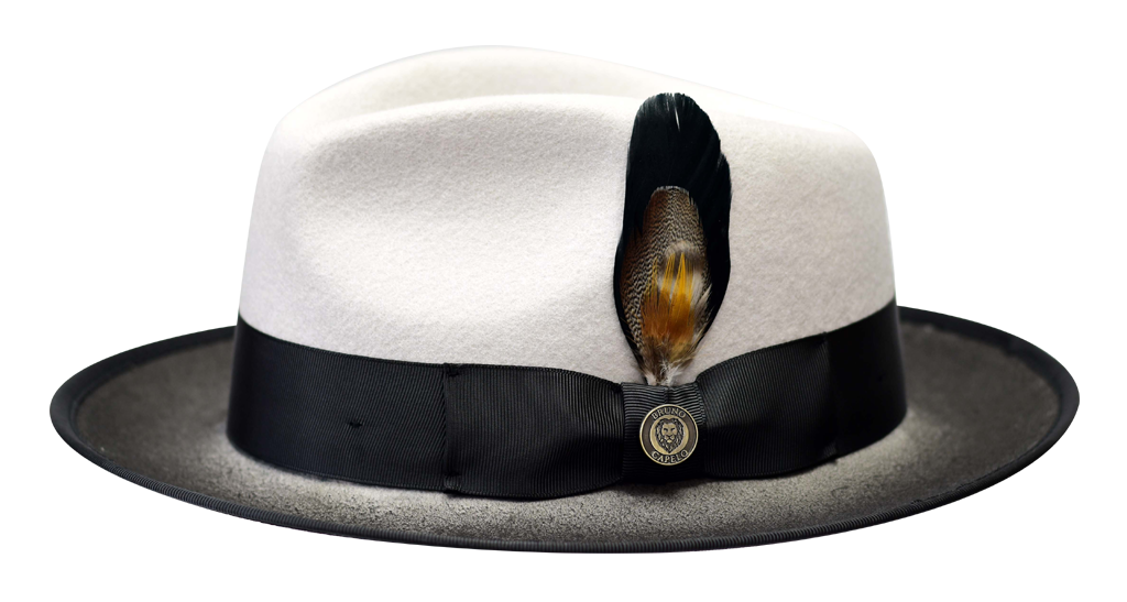 New Yorker Collection Hat Bruno Capelo Silver Grey/Charcoal Black X-Large