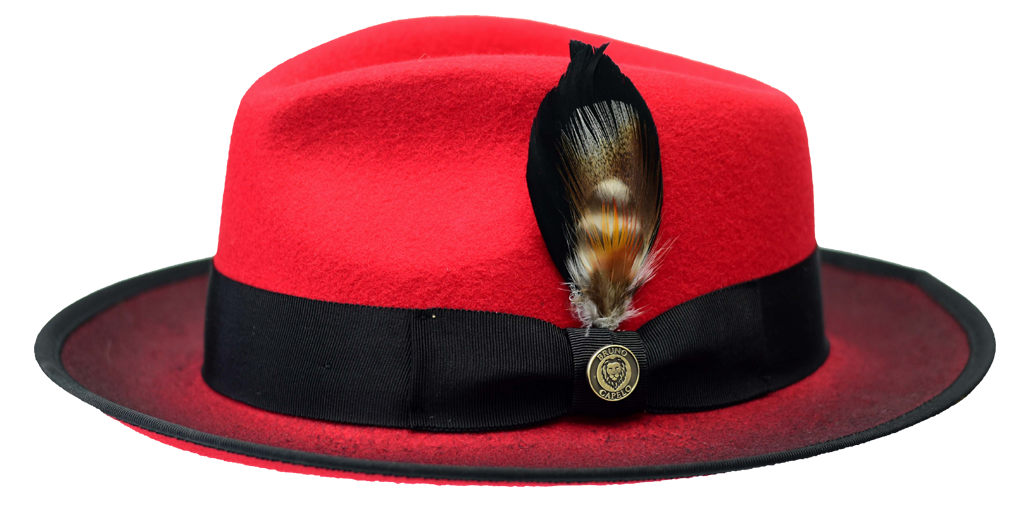 New Yorker Collection Hat Bruno Capelo Red/Black Large