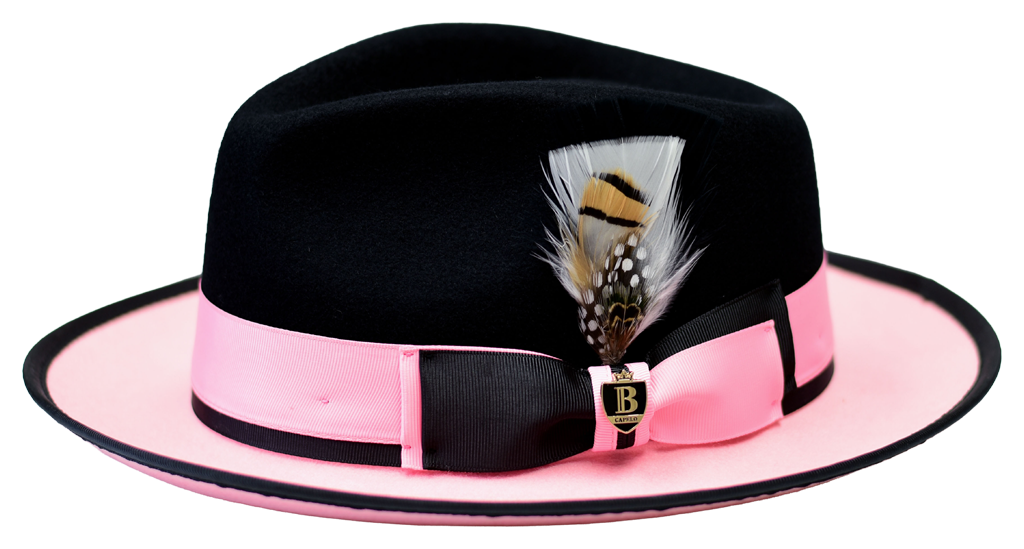 Preston Collection Hat Bruno Capelo Black/Pink Medium