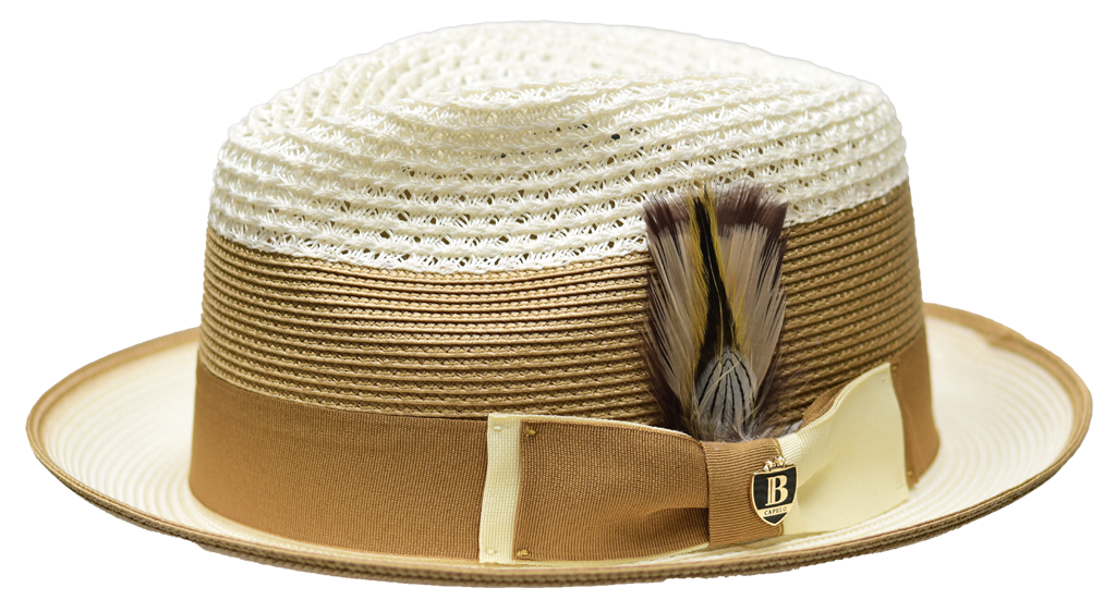 Park Avenue Collection Hat Bruno Capelo Ivory/Cognac Medium