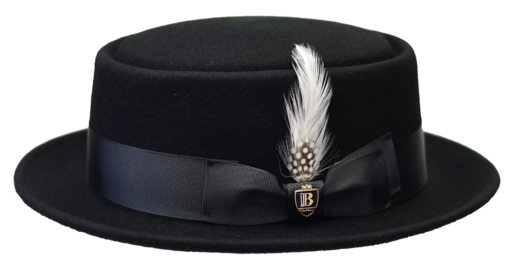 Pork Pie Collection Hat Bruno Capelo Black Small