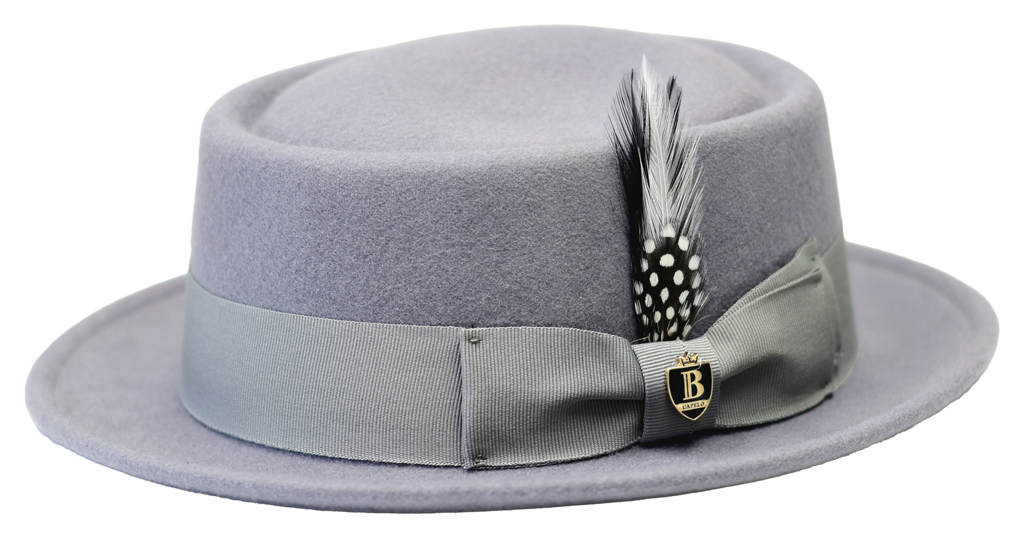 Pork Pie Collection Hat Bruno Capelo Graphite Grey Medium