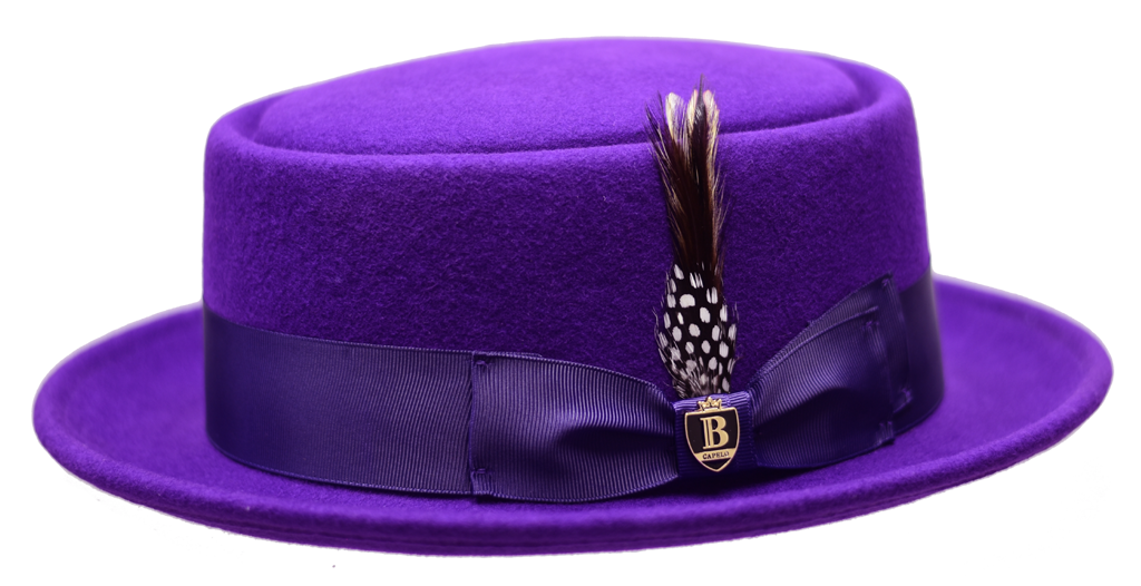 Pork Pie Collection Hat Bruno Capelo Purple Medium